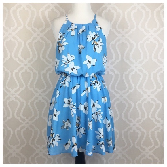 Althea Hibiscus Chiffon Flowy Dress - Picture 4 of 9